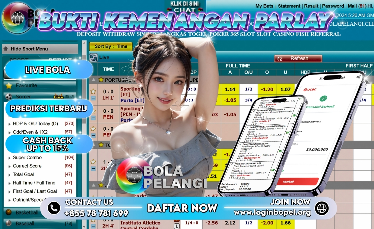 INFO KEMENANGAN PARLAY 03 AGUSTUS 2024