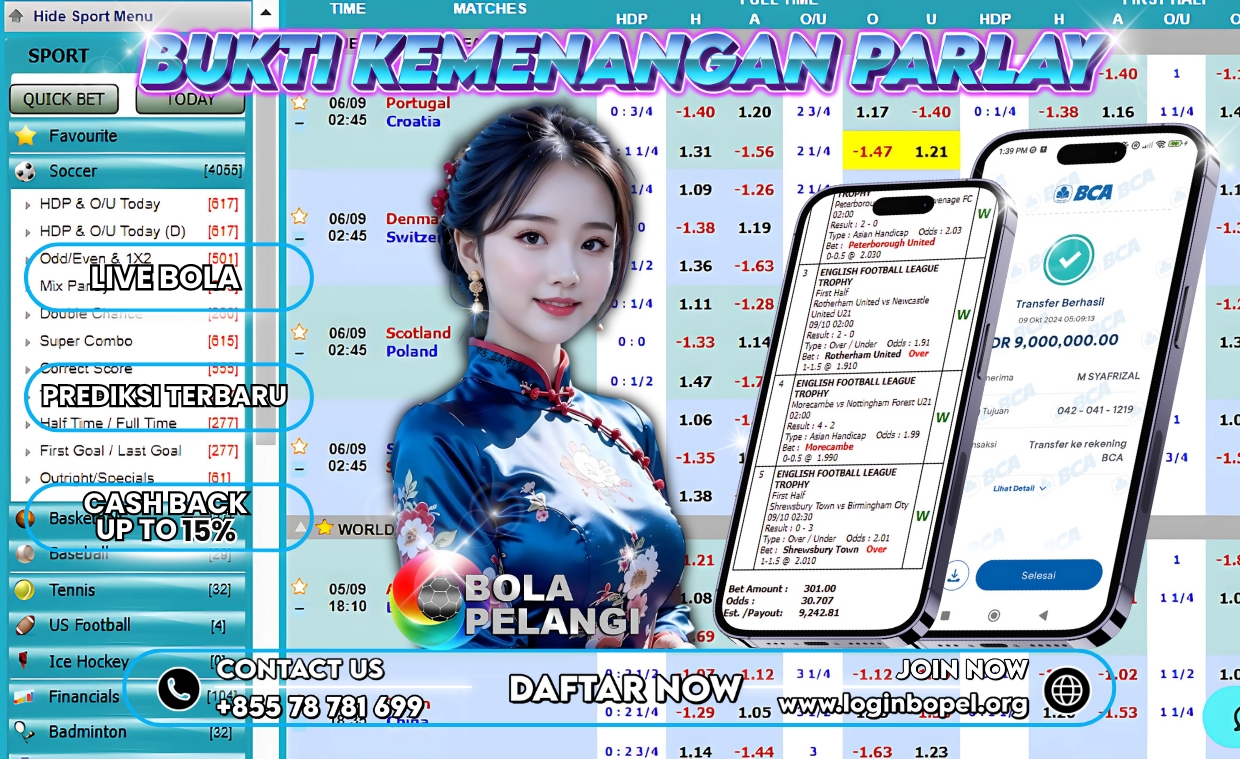 BUKTI KEMENANGAN PARLAY